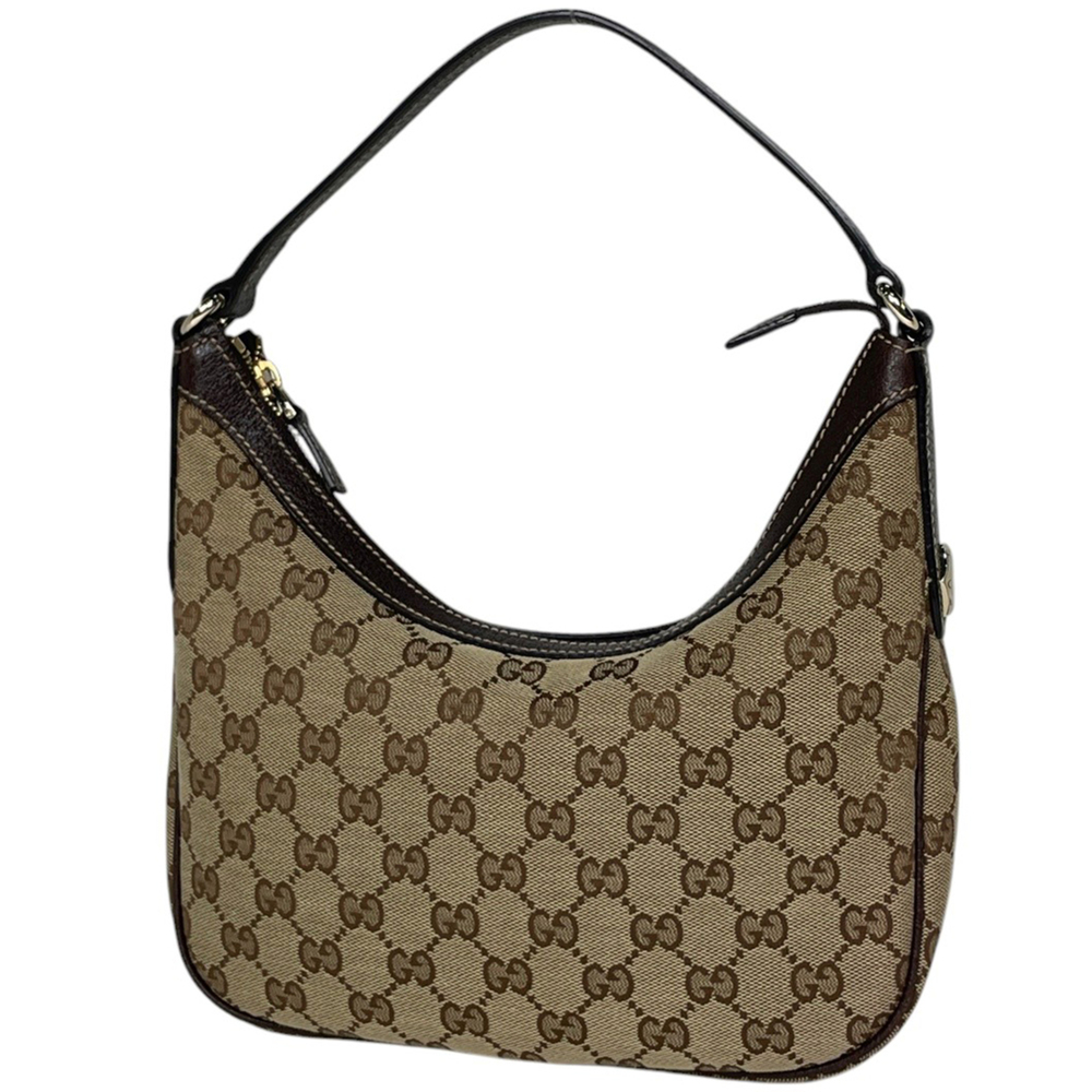 Gucci GUCCI Shoulder Bag GG Pattern Handbag Canvas Beige Brown 154395 Women's